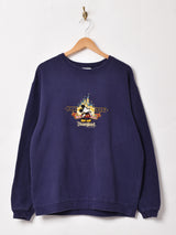 ミッキーマウス 刺繍 スウェットシャツ