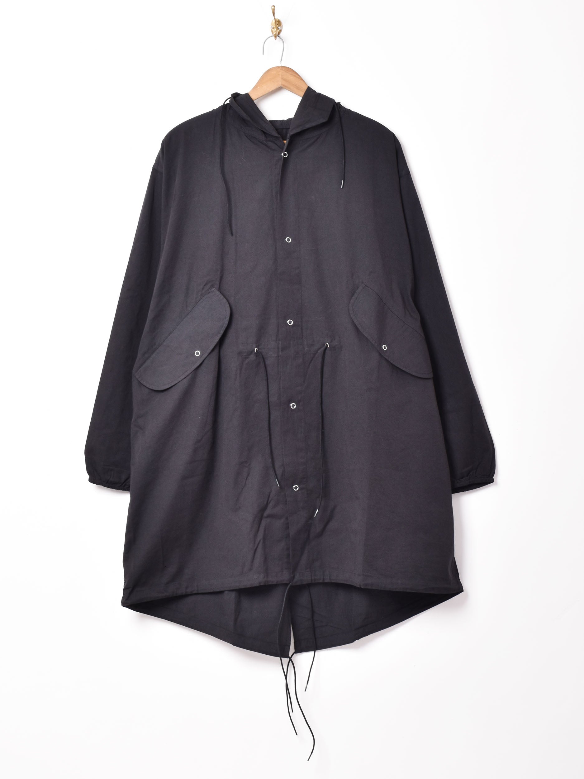 Dye ファッション 【一点モノ】 後染めブラック スノーパーカー