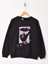 プリント スウェットシャツ