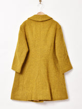 ミックス ダブルボタン ウールコート
