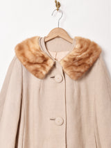 50's 〜60's ファーカラー コート