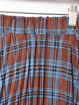 【2色展開】Meridianプリーツチェックスカート