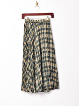 【2色展開】Meridianプリーツチェックスカート