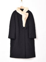 50's〜60’s リボン ファーカラーコート