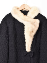 50's〜60’s リボン ファーカラーコート