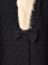 50's〜60’s リボン ファーカラーコート