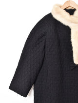 50's〜60’s リボン ファーカラーコート