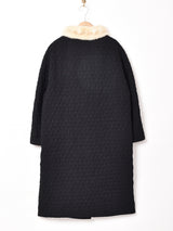 50's〜60’s リボン ファーカラーコート