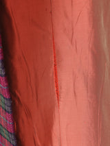 チェック ウールコート