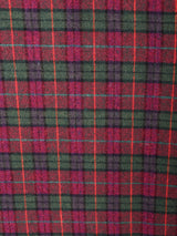 チェック ウールコート