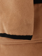 レオパード 内ファー ウールコート