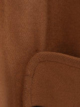 レオパード 内ファー ウールコート