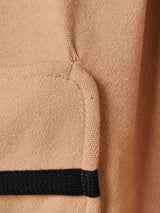 レオパード 内ファー ウールコート