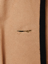 レオパード 内ファー ウールコート