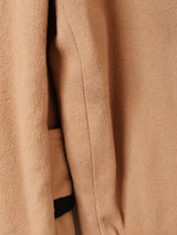 レオパード 内ファー ウールコート