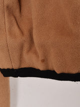 レオパード 内ファー ウールコート