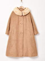 60's   ファーカラーコート