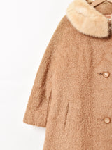 60's   ファーカラーコート