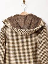 フード付き リバーシブルコート