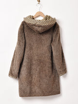 フード付き リバーシブルコート