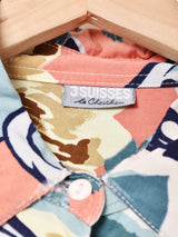 総柄 長袖シャツ