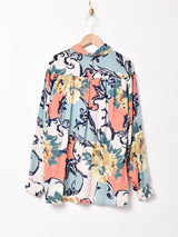 総柄 長袖シャツ