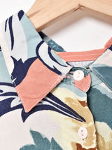 総柄 長袖シャツ