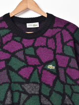 フランス製 LACOSTE 総柄セーター