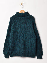 タートルネック ミックスセーター