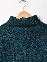 タートルネック ミックスセーター