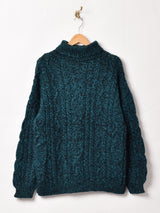 タートルネック ミックスセーター