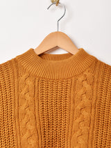 モックネック クロップ ドセーター