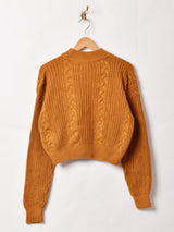 モックネック クロップ ドセーター