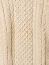 アイルランド製 タートルネック アランセーター