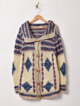 襟付き カーディガン