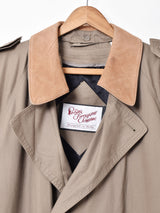 レザーカラー トレンチコート