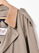 レザーカラー トレンチコート