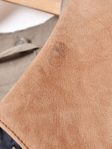 レザーカラー トレンチコート