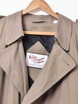 レザーカラー トレンチコート