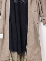 レザーカラー トレンチコート