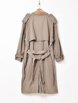 レザーカラー トレンチコート