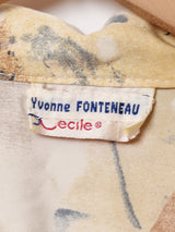 長袖 総柄シャツ