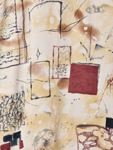 長袖 総柄シャツ