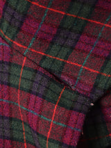 チェック ウールコート