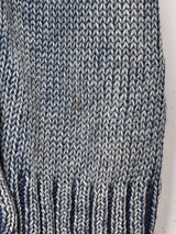 ニット切り替え フード付き デニムジャケット