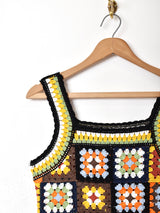 【2色展開】 スリーブレス グラニースクエアワンピース