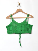 【3色展開】Meridian バックレースアップ クロシェキャミソール