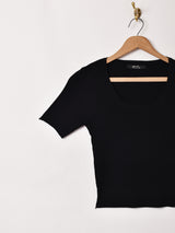 【3色展開】Meridian 半袖 リブセーター