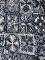 総柄 プルオーバー フリースジャケット