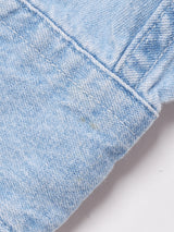 ミッキー刺繍 長袖デニムシャツ